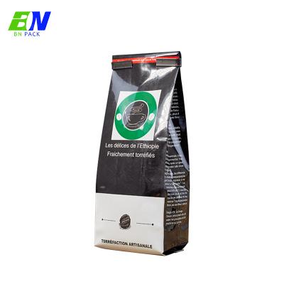 China Disposable Side Gusset Coffee Packaging Bags Pouch Packaging With Can Tie And Swiss Coffee Valve for sale