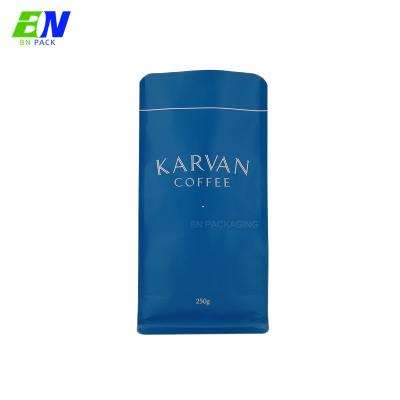 China Custom Printing Moisture Proof Ziplock Bottom Pouch Coffee Box Biodegradable Packaging Bags With Valve Compostable for sale