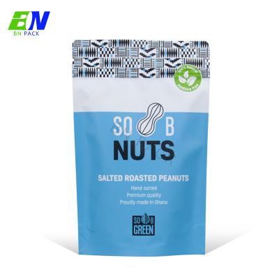 China Custom Printed Vitreous Finish Resealable Smell Proof Nuts Moisture Proof Packaging Mylar Bags With Zipper for sale