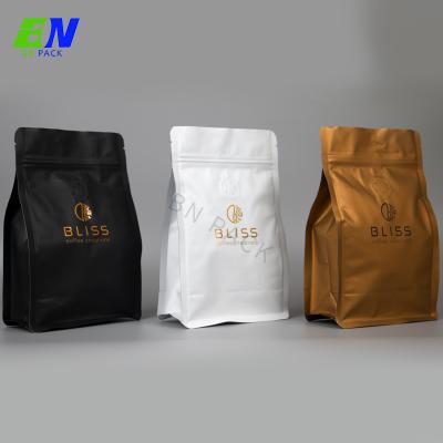 China Reusable Barrier Plastic Bag Zipper Flat Bottom Bags With Valve Food Packet In Security for sale