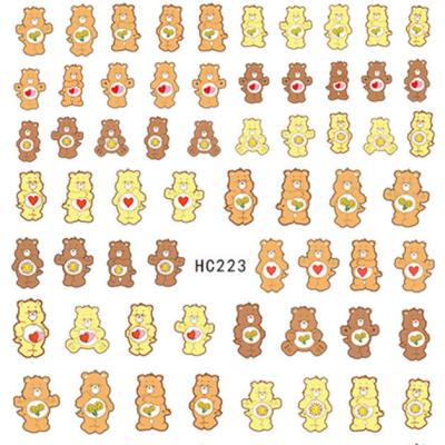 China Cute Environmental Protection Cartoon Nail Stickers Bear Nail Stickers Nail Art Sticker Kawaii Cute for sale