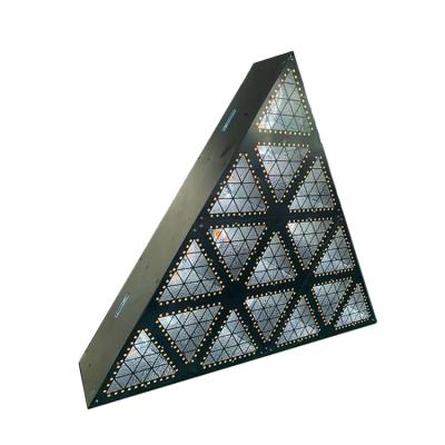 China Bright And Colorful Garden Without Flickering LED 16 Triangle Effect Lights With Auxiliary Lights for sale