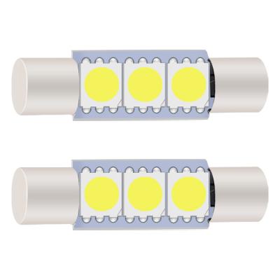 China Car Led Interior License Plate Light 28MM 31MM 12V C5w White 578 3175 Bulb 5050 3SMD Festoon LED Indicating Bulbs 6*29mm for sale