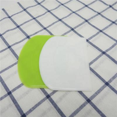 China Viable Diy Pastry Butter Smoothers Decorating White Bakery Accessories Silicone Plastic Bread Dough Scraper for sale