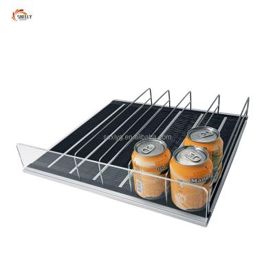 China Easy Installation Customize New Self-Feeding ABS and Al Frame Use Display Gravity Cooler Roller Shelves and Divider Wholesale New for sale