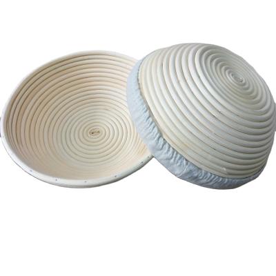 China Disposable Hot Rotated Brotform Rattan Round Bread Proofing Basket Set for sale