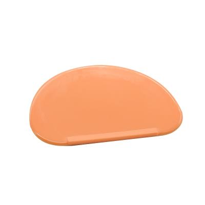 China Sustainable Bakingbread Cream Cake Scraping Soft Orange Scraper for sale