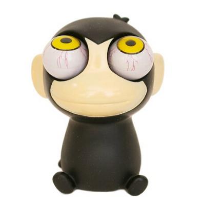 China Collectable For Funs Custom Made Advertising Fashional Stress Free Balls Promotional Monkey Animal PVC Stress Toy Squeeze for sale