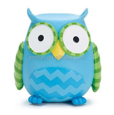 China Paint safe for baby & kids plastic owl piggy banks, cute piggy owl shaped cute plastic money bank, owl piggy bank for sale