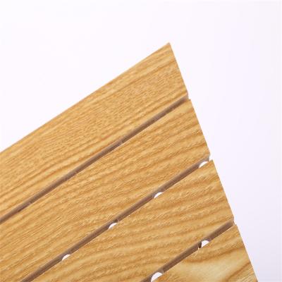 China EUROPEAN Interior Acoustic Grooved Wall Panel MDF Board Sound Absorption Sound Absorption Panel for sale