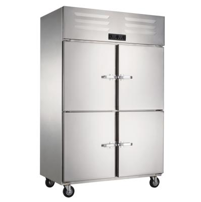 China Single-temperature Stainless Steel Commercial Upright Freezer Fridge Chiller Fridge for sale