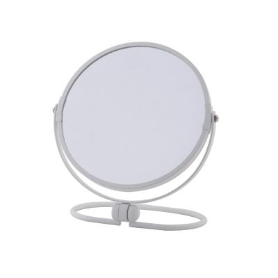 China Custom Round Portable Makeup Mirror Folding Table Makeup Magnifying Desktop Mirror for Home Bedroom for sale