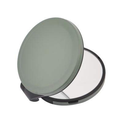 China USB Rechargeable Led Lighted Mirror Light Metal Folding Portable Travel Mirror Pocket Custom Mirror For Makeup for sale