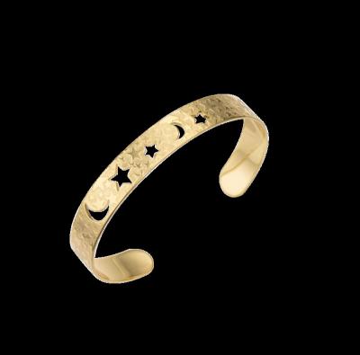 China Wholesale Fine Textured Brass Gold Plated Indian Casual Jewelry / Sporty Cuff Bangle Bracelet For Women for sale