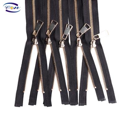 China Economical Sustainable Custom Design Brand Metal Zipper Zipper Custom Metal For Jeans for sale