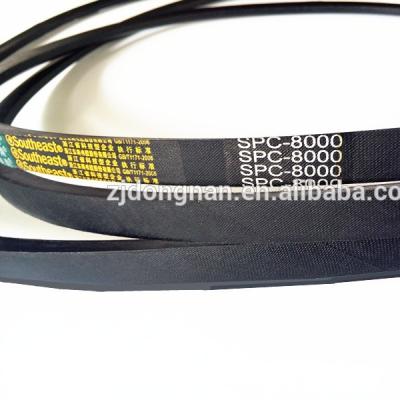 China Hot Sale Hotels Black Thickened Sizable Rubber Industrial Winding V-Belt Rubber Belt for sale