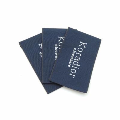 China Washable Custom Clothing Labels Kiwi Clothing Label Sewer 100% Cotton Apparel Labels for sale