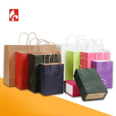 China Recyclable Paper Bag Manufacturers Kraft Paper Bag With Handle Washable Brown Wine Kraft Paper Bag for sale