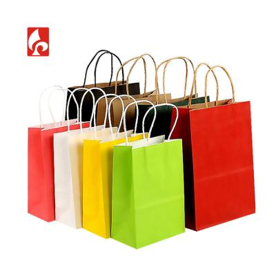 China Recyclable Kraft Paper Bag Custom Paper Packaging Bags With Logo Paper Bag With Logo Print for sale