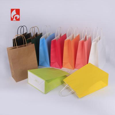 China Recyclable Paper Bags For Flowers Kraft Paper Shopping Bags Paper Brown Paper Bags With Handles for sale