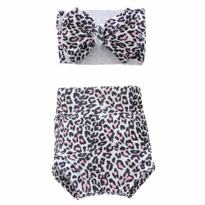 China Anti-pilling Pink Leopard Print Baby Bummies Summer Clothes, Bloomers Toddler Clothes, Bummy for sale