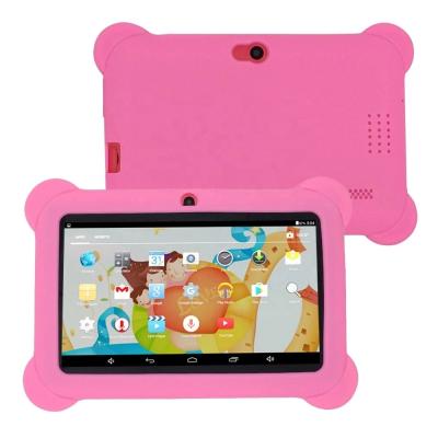 China New 7inch Android CORE 512MB RAM 8GB ROM Children Kids Tablet QUAD Education A33 Q88 Soft Kids Tablet for Gift for sale