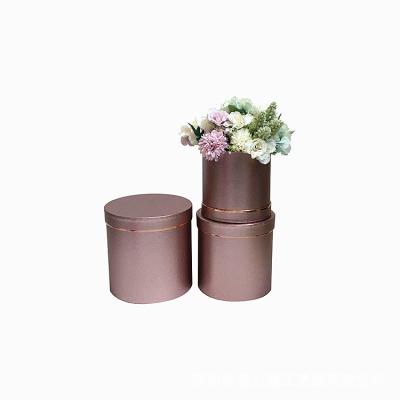 China Wholesale Recyclable Round Flower Soap Box Flower Gift Box Luxury Mom Mothers Day Flower Canister for sale