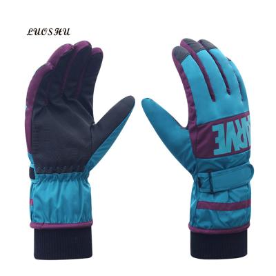 China Five Fingers Outdoor Winter Windproof Sports Waterproof Ski Gloves HX1092 New Warm Design For Women And Men for sale