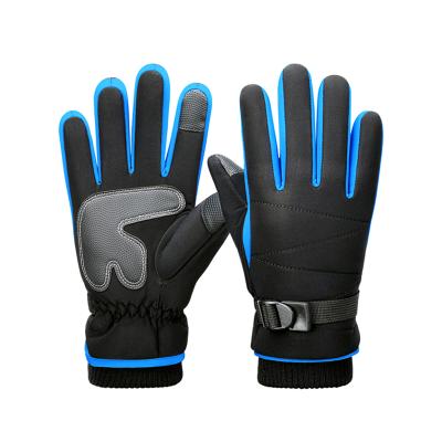 China Hunting Sports MK5014 Outdoor Warm Striped Winter Increasing Running Motorcycle Touch Screen Driving Cycling Gloves for sale