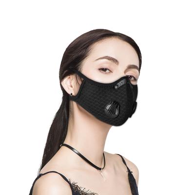 China 2020 Waterproof Outdoor Cycling Maskes Five Layer Filter With Carbon Cloth Mouth Maskes Fashion Sports Face Maskes With Valve For Dust for sale