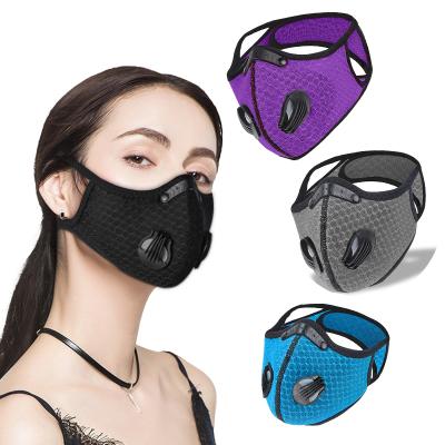 China Customized Waterproof Made Party Masks Activated Carbon Pm2.5 Filter Bicycle Motorcycle Anti Dust Valve Sports Cycling Mask for sale