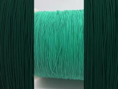 Green color real silk covered litz wire 0.071mm*84 copper conductor For high-end Audio