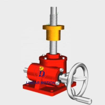 China Hotels Top Sell Ball Worm Gear Screw Jack With Traveling Nut For Platform Lift for sale