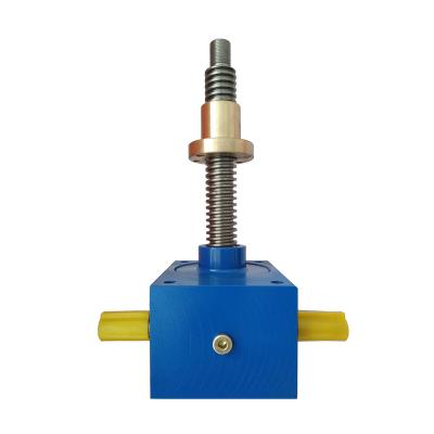 China Power Transmission 1 Ton Cubic Worm Gear Screw Jack with Swivel Nut for sale