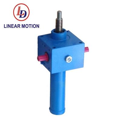 China New mechanical industry hot sale 1 ton contract and small worm gear screw jack in cubic screw jacks for sale