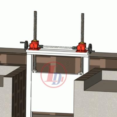 China Building Material Shops Philippines Customized Manual Handwheel Worm Gear Screw Jack For Dam Adjustment for sale