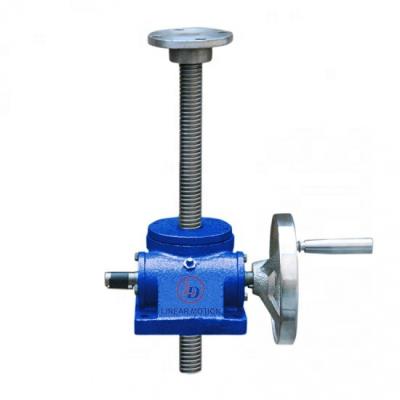 China Industrial Tooling 5 Ton SWL Plate Lifting Screw Jack For Hand Apex Screw for sale