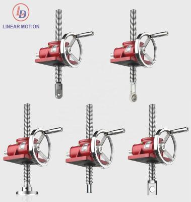 China Stores 0.5t of Building Material on 200t High Strength Mechanical Manual Operated Screw Jack for sale