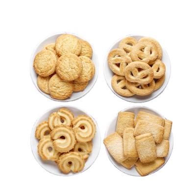 China Glucose 115g Square Tin Style Butter Santa Milk Cream Danish Cookies for sale