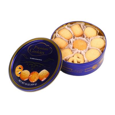 China 454G Glucose Castle Royal Butter Cookies Tin Biscuit Cookies for sale