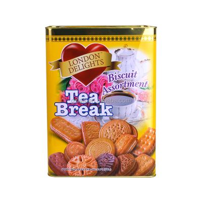 China 700g Glucose HALAL Assorted Cookies in Tin Cookies and Biscuits for sale