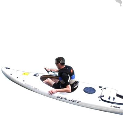 China Popula 2021 Hison 4 Fiberglass Racing Kayak Jet Engine Powered Inflatable Kayak Seat Fishing for sale