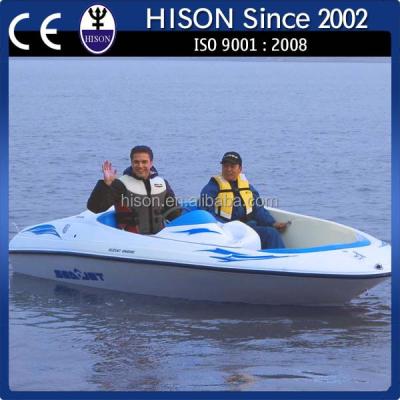 China Fiberglass Hison factory sale 6 seats double rc turbo jet motor boat for sale