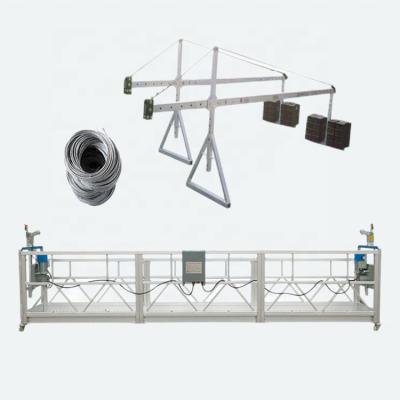 China ZLP 800 Modern Galvanized Rope Suspended Platform Construction Cradle Facade Access Cleaning Machine for sale