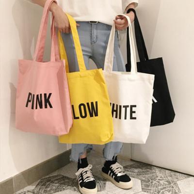 China Wholesale Custom Handled Printed Canvas Cotton Eco Friendly Reusable Shopping Bag Recycle Tote Shopping Bag for sale