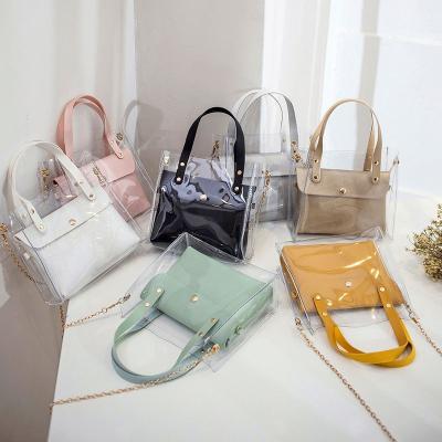 China Fashoion Fashion Transparent Waterproof TPU Cross-Body Bags Casual Insulated Jelly HandbagFor Women for sale