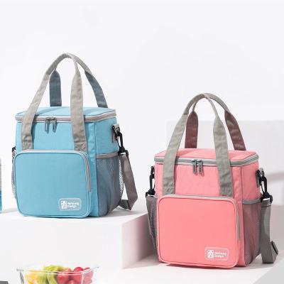 China Who respects the environment. Wholesale Hot Selling Waterproof Durable.insulated PEVA Liner Insulated Lunch Bags Food Carry Out Bag Picnic Cooler Shoulder Bag for sale