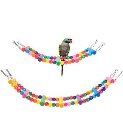 China New Type Popular Product Ladder Bird Swing Ladder Parrots Ladders Selling Viable Pit Climbing Accessories for sale