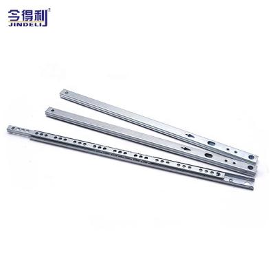 China Cabinet 27mm Mini Small Light Duty Ball Supporting Furniture Drawer Slide Buffet Drawer Telescopic Handle for sale