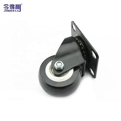 China Small Leg Industry Furniture Caster PU Furniture Caster Wheel Universal Industrial Running Wheel for sale